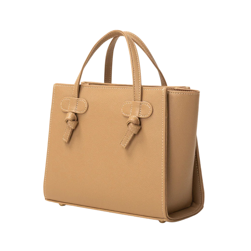 Beige Mini Bag with Textured