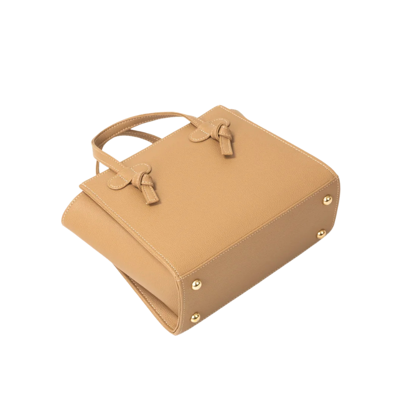 Beige Mini Bag with Textured